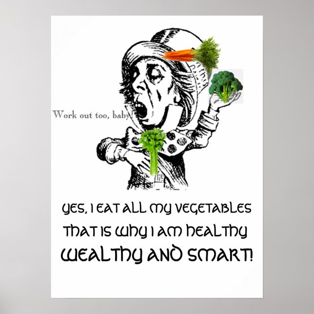 Póster POSTER - COMIENDO POSTER SALUDABLE 18 x 24" (Frente)