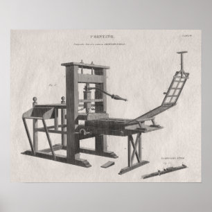 Póster Poster común de la prensa