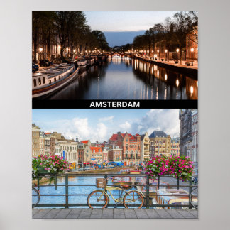 Póster Poster con Ámsterdam