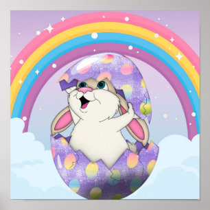 Póster Poster con arco iris