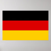 Poster con bandera de Alemania