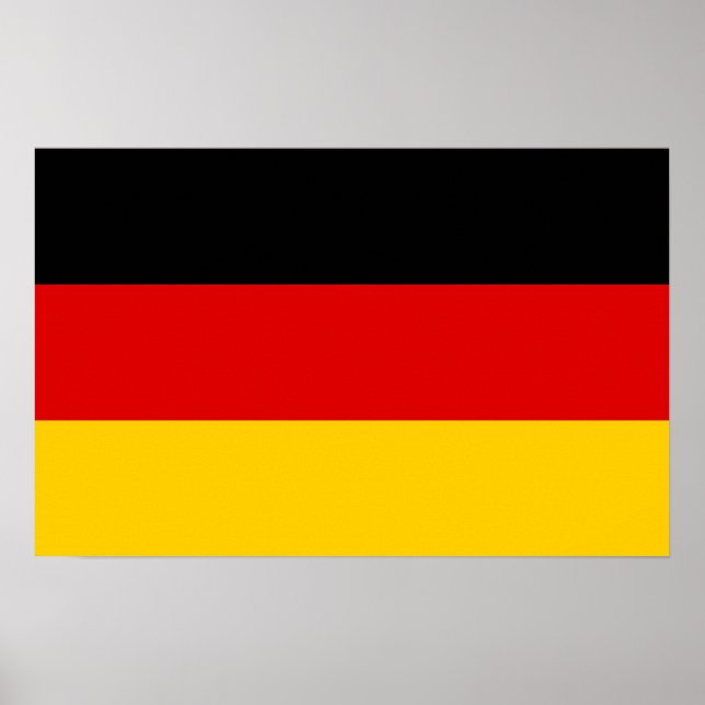 Póster Poster con bandera de Alemania (Frente)
