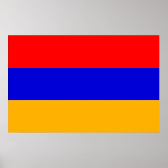 Póster Poster con bandera de Armenia (Frente)