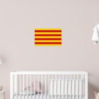 Poster con bandera de Cataluña