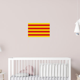 Póster Poster con bandera de Cataluña