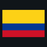 Póster Poster con bandera de Colombia<br><div class="desc">Hermoso poster enorme con bandera de Colombia. Este producto es su personalizable.</div>