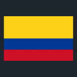 Póster Poster con bandera de Colombia<br><div class="desc">Hermoso poster enorme con bandera de Colombia. Este producto es su personalizable.</div>