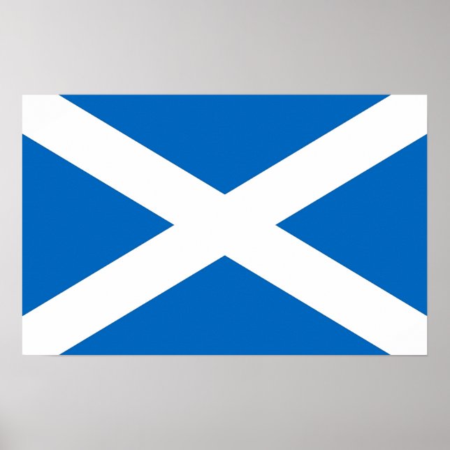 Póster Poster con bandera de Escocia (Frente)