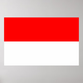 Póster Poster con bandera de Indonesia