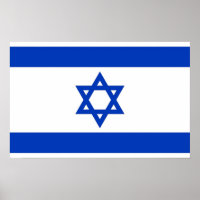 Poster con bandera de Israel