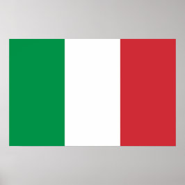 Póster Poster con bandera de Italia