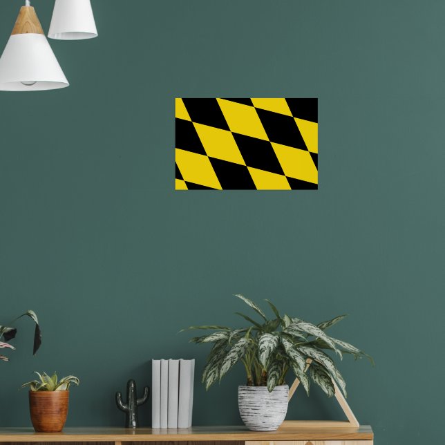 Póster Poster con bandera de Múnich, Alemania (Salón 1)