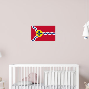 Póster Poster con bandera de San Luis, Misuri