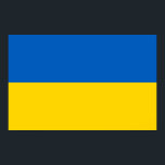Póster Poster con bandera de Ucrania<br><div class="desc">Hermoso poster enorme con bandera de Ucrania. Este producto es su personalizable.</div>