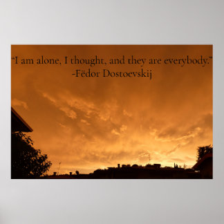 Póster Poster con cita.