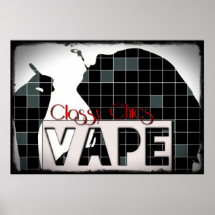 Póster Poster con clase del Grunge del modelo del
