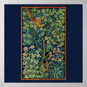 PÓSTER POSTER CON DISEÑO DE WILLIAM MORRIS "PHEASANT"
