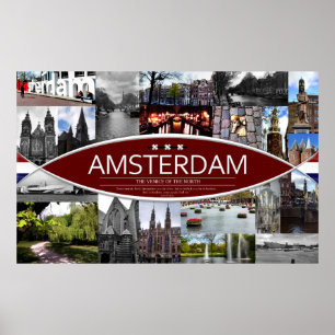 Póster Poster con escenas de Amsterdam