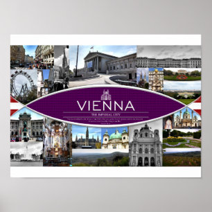 Póster Poster con escenas de Viena