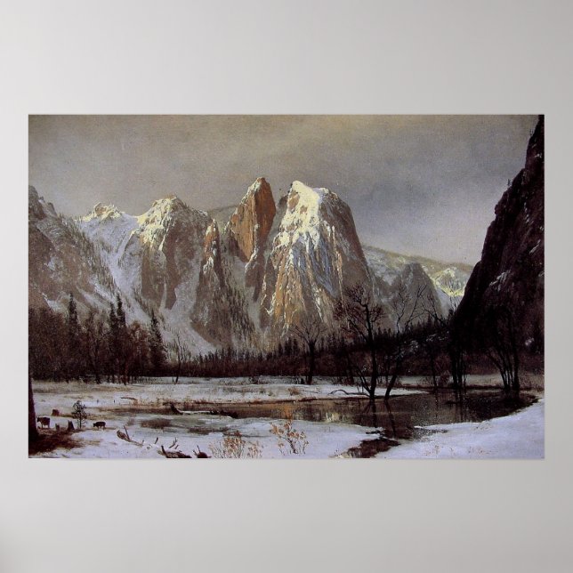 Póster Poster Con La Pintura De Albert Bierstadt (Frente)