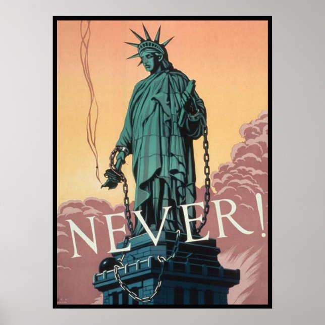 Póster Poster con la propaganda estadounidense de la Segu (Frente)