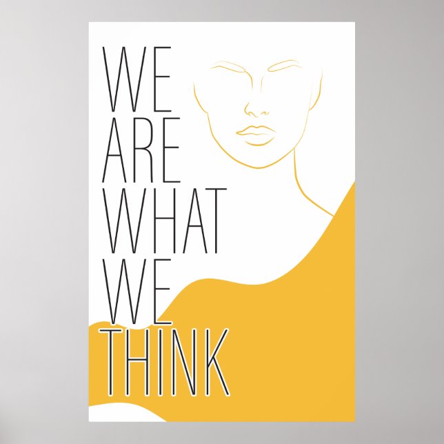 Póster Poster con mensaje Inspirador (Frente)