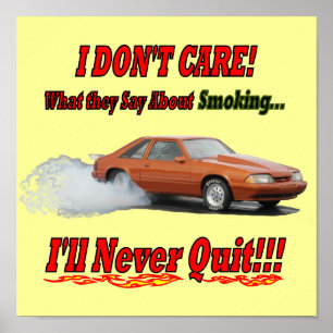 Póster Poster con "No me importa lo que digan..."