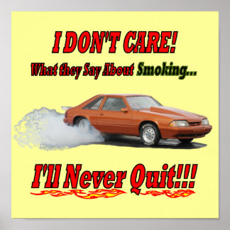 Póster Poster con "No me importa lo que digan..."