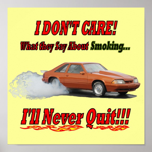 Póster Poster con "No me importa lo que digan..." (Frente)