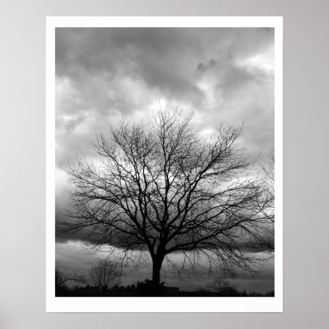 Póster POSTER con opción de actualización 'Nubes de torme (Frente)