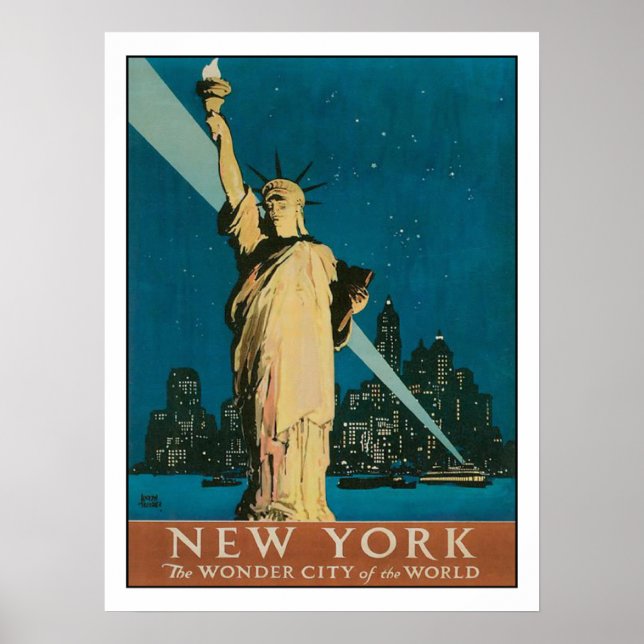 Póster Poster con papel Poster de Nueva York (Frente)