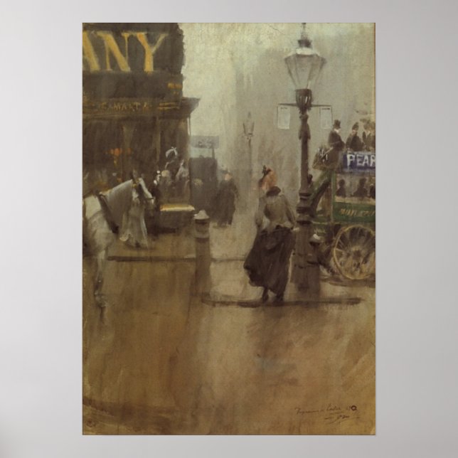 Póster Poster Con Pintura De Anders Zorn (Frente)