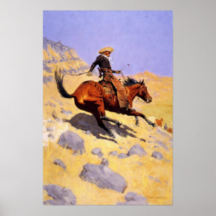 Póster Poster Con Pintura Frederic Remington