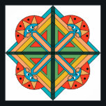 Póster Poster con tema Art Deco y caras divertidas<br><div class="desc">Poster con tema Art Deco y caras divertidas</div>