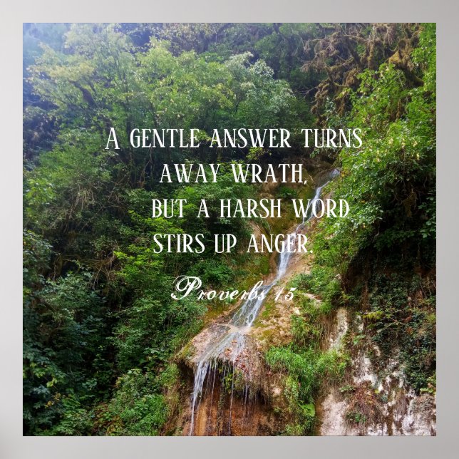 Póster Poster con un verso de la biblia (Frente)