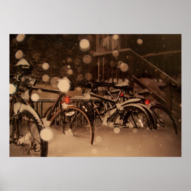 Póster Poster con una hermosa foto de invierno (Frente)