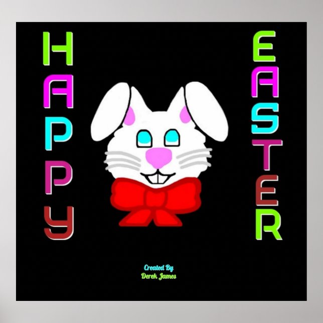 Póster Poster conejito de Pascua (Frente)