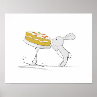 Póster Poster conejito (zanahoria picante)