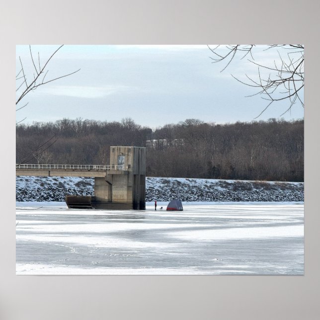 Póster Poster congelado del lago Galena (Frente)