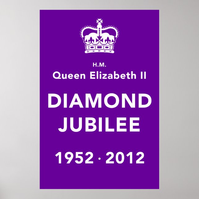Póster Poster conmemorativo de Diamond Jubilee (Frente)