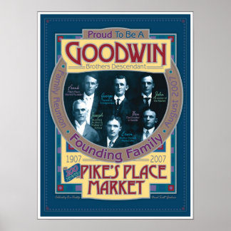 Póster Poster conmemorativo de Goodwin/Pikes Market
