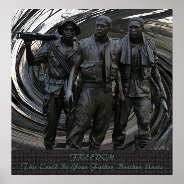 Póster Poster conmemorativo de la guerra de Vietnam (Frente)