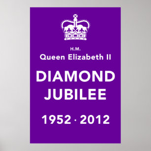 Póster Poster conmemorativo del jubileo de diamante