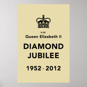 Póster Poster conmemorativo del jubileo de diamante