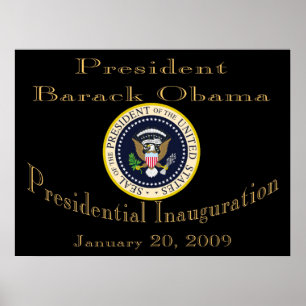 Póster Poster conmemorativo del presidente Obama