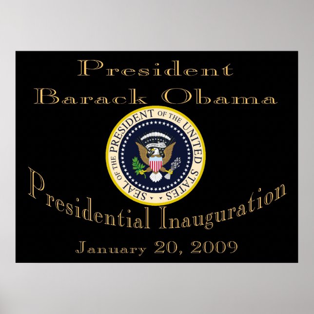 Póster Poster conmemorativo del presidente Obama (Frente)