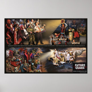 Póster Poster conmemorativo del temblor futuro