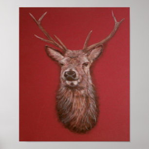 Póster Poster contemporáneo de Highland Red Deer Stag