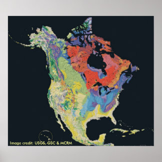 Póster Poster / Continente Norteamericano