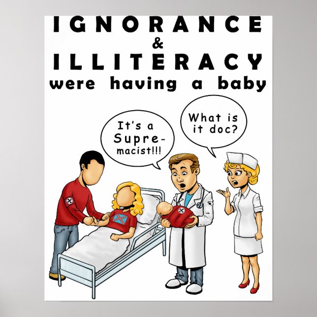 Póster Poster contra el racismo muestra el nacimiento del (Frente)